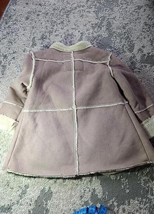Дитяча дублянка mango kids бежева 2