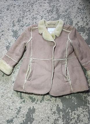 Дитяча дублянка mango kids бежева