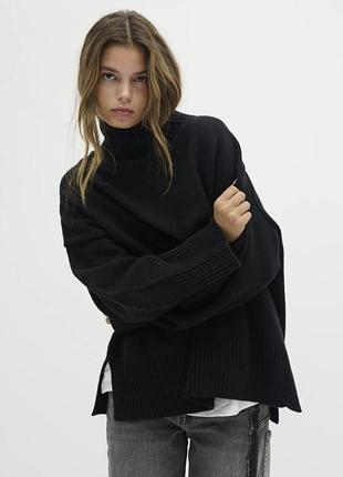 Стильний оверсайз светр з вмістом вовни h&m