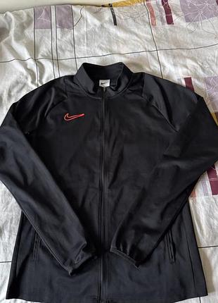 Спортивна кофта nike чорна на змійці