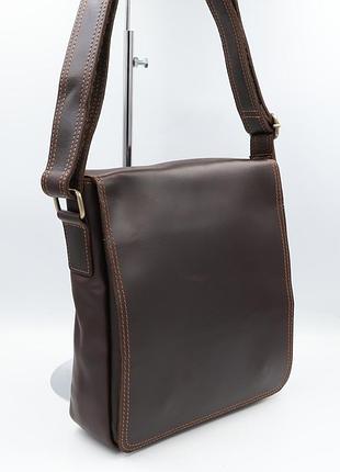 Сумка чоловіча натуральна шкіра leather jxy-3965-1 brown