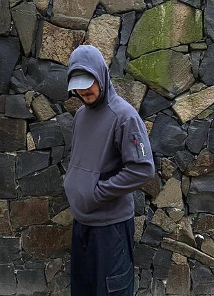 Чоловіча флісова кофта berghaus з капюшоном сіра