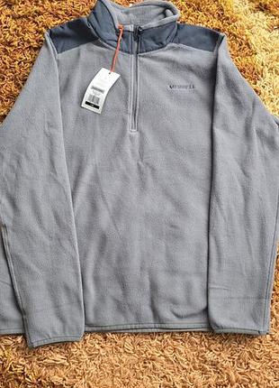 Кофта жіноча merrell terrain polar fleece 1/4 zip сіра