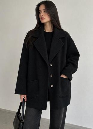 Стильне пальто forever 21 із фактурою букле (під баранчика)
