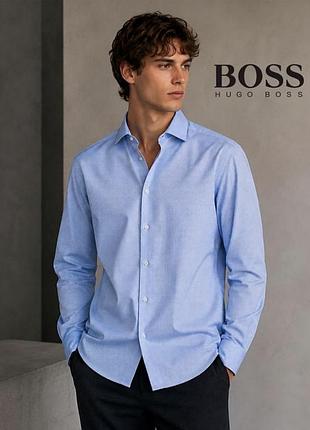Блакитна чоловіча сорочка boss m