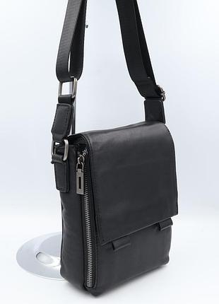 Сумка мужская натуральная кожа leather jxy-6026 black