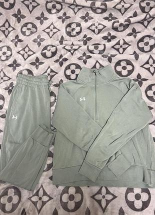 Спортивний костюм жіночий under armour оливковий