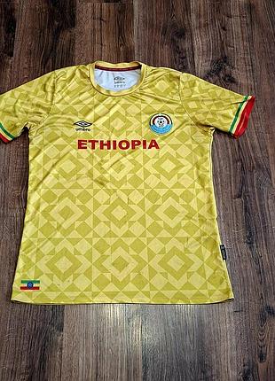 Мужская уникальная футболка jersey сборной эфиопии ethiopia umbro оригинал