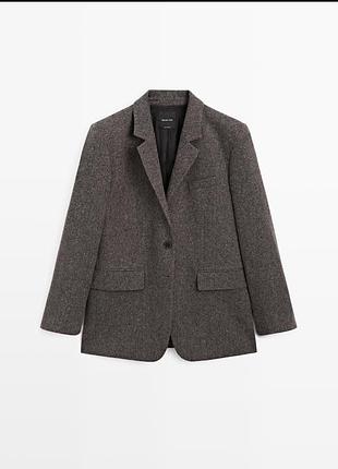 Жакет з вовною massimo dutti