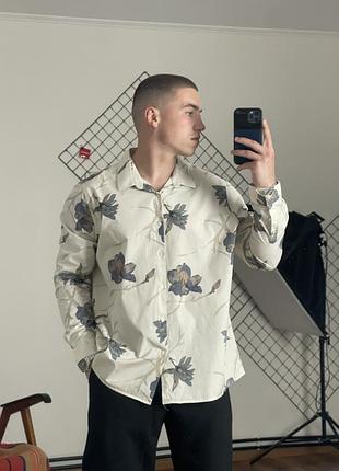 2481/ молочна приталена сорочка burton menswear london