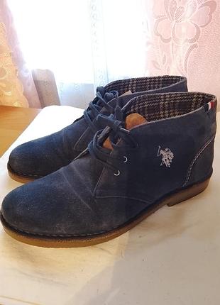 Мужские замшевые ботинки u.s. polo assn. (чурка / дезерты), размер 42 (оригинал)