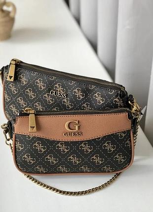 Сумка кроссбоди guess nell double оригинал оригінал 2