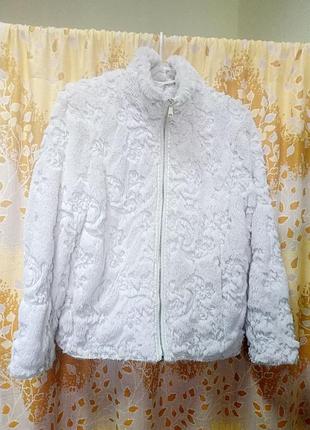 Шуба тедди canda c&amp;a / плюшевая куртка (размер 52-54 / xxl-3xl)