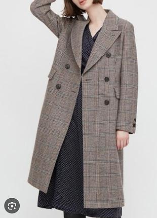 Пальто uniqlo  з вовни