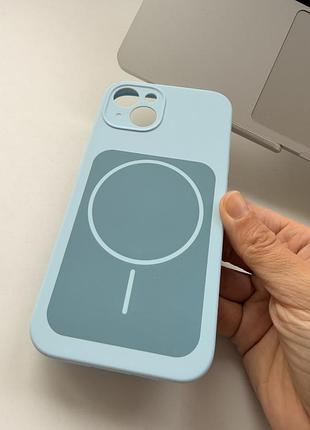 Чохол apple для iphone 15 з magsafe блакитний