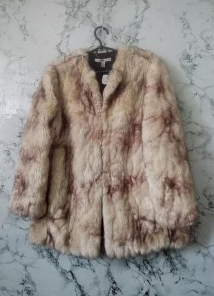 Шуба штучна zara trafaluc m / еко хубро пальто куртка