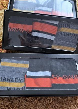 Шкарпетки чоловічі harley-davidson, набір 3 пари