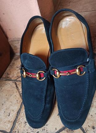 Лофери чоловічі замшеві gucci