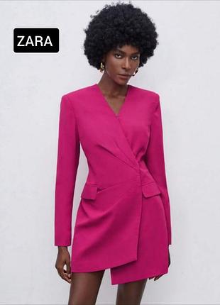 Сукня блейзер жіноча фуксія від бренду zara s