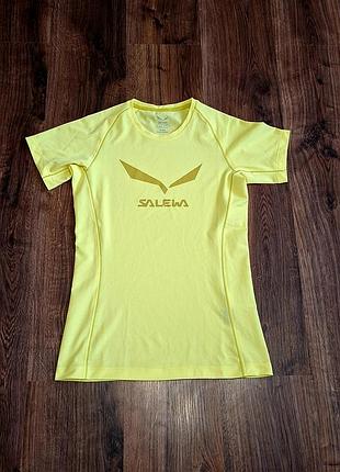 Женская уникальная спортивная футболка salewa с большим лого оригинал