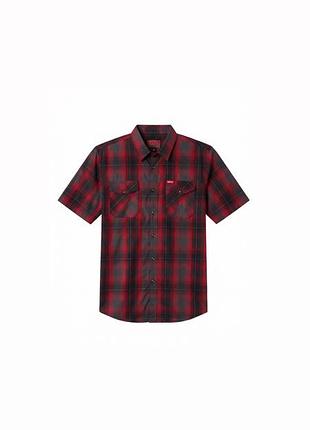 Чоловіча сорочка dixxon flannel company (bamboo blend) — червоно-чорна клітинка, розмір m, ідеальний стан