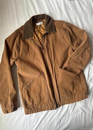 Вінтажна чоловіча утеплена робоча куртка topman chore / worker jacket розмір м