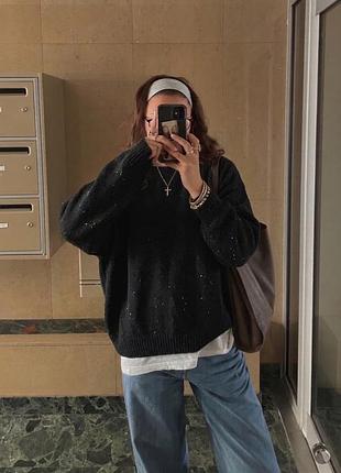 🐈‍⬛ светр з вовною та альпакою від zara