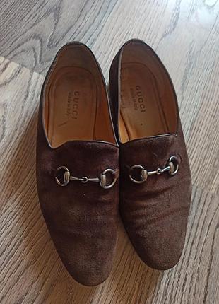 Лофери чоловічі замшеві gucci
