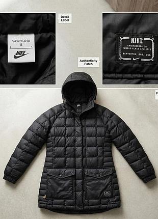 Пуховик nike 800-fill down parka чорний розмір s