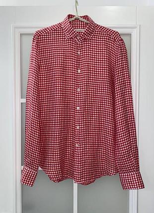 Чоловіча лляна сорочка glanshirt slowear made in japan size m стан нова ідеал