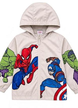 Бежевая куртка marvel george на мальчика 5-6 лет