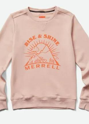 Світшот жіночий merrell rise & shine crew neck fleece рожевий