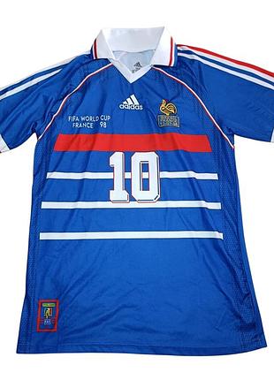 Ретро футболка france national team season 1998, zidane