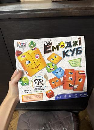 Настільна гра 4fun game club емоджі куб 68831
