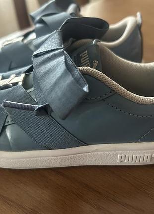 Кросівки дитячі puma низькі сині на липучці
