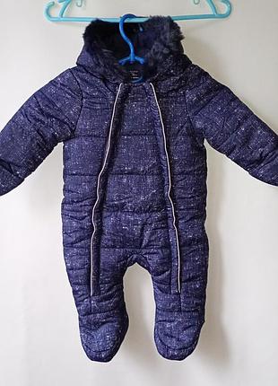 Зимний детский комбинезон primark baby, 3-6 мес (68 см)