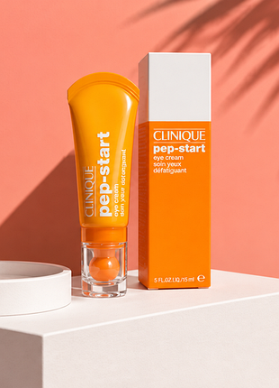 Увлажняющий крем-гель для кожи вокруг глаз clinique pep-start eye cream объемом 15 мл (0.5 жидкой унции).