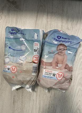 Підгузки для плавання life baby's swimmers, розмір m, 9-15 кг