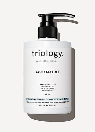 Зволожувальний шампунь для всіх типів волосся aquamatrix triology 500ml