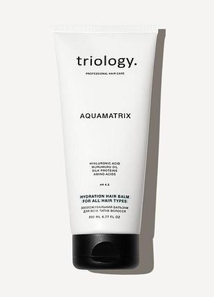 Зволожувальний бальзам для всіх типів волосся aquamatrix triology 200ml