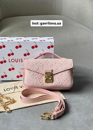 Сумка pochette métis east west bag pink