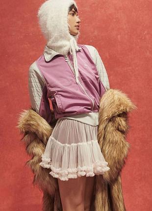 В’язаний капюшон uo kody з пухнастої пряжі капор   uo kody fluffy knit hood от urban outfitters) балаклава білий