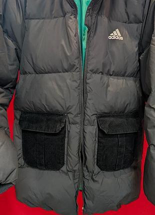 Підліткова куртка adidas стьобана чорна