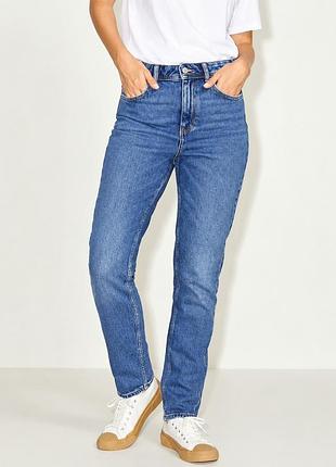Jjxx джинсы слим xs s m l slim high waist женские светло-синие (12346767-12)