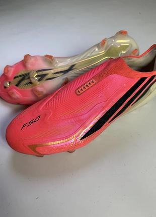 Бутси adidas f50 hyperfast elite laceless fg, eu 42