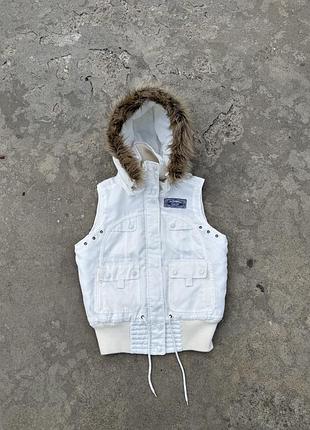 Жилетка y2k з мехом balenciaga type розмір м