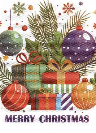 Серветки сервірувальні новорічні "merry christmas" 20 шт./пач.