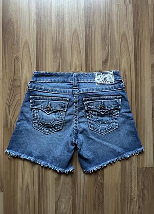 Оригінальні жіночі джинсові шорти true religion mid cut off (розмір 26 / xs-s) made in mexico