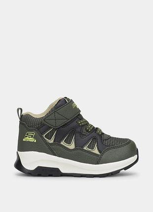 Черевики дитячі skechers storm blazer хакі-чорні