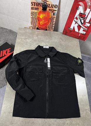 Чорний овершот stone island m, l, xxl